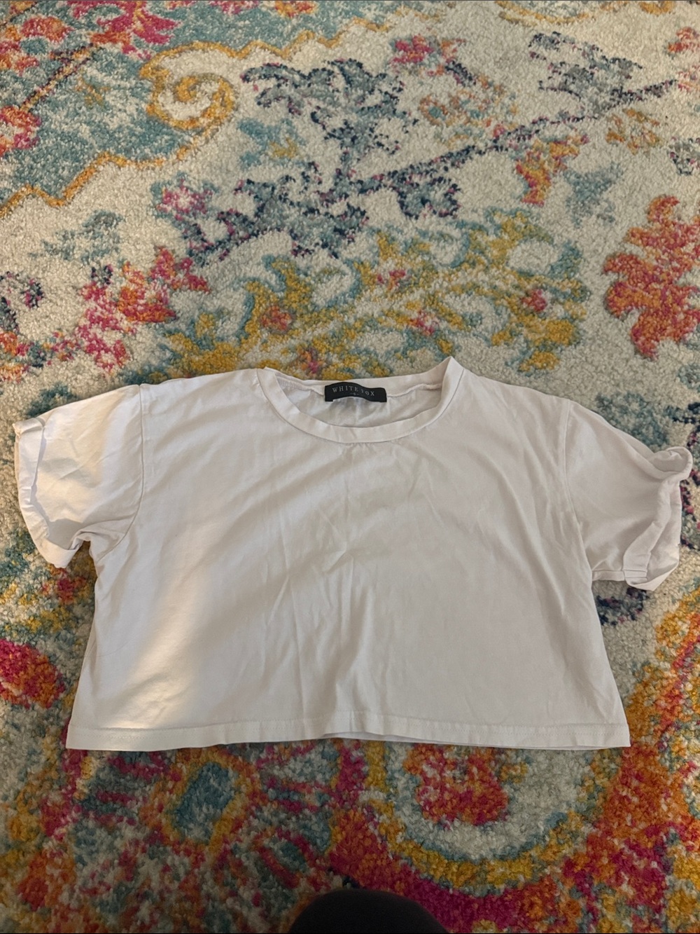 White Fox Boutique White Crop T-Shirt